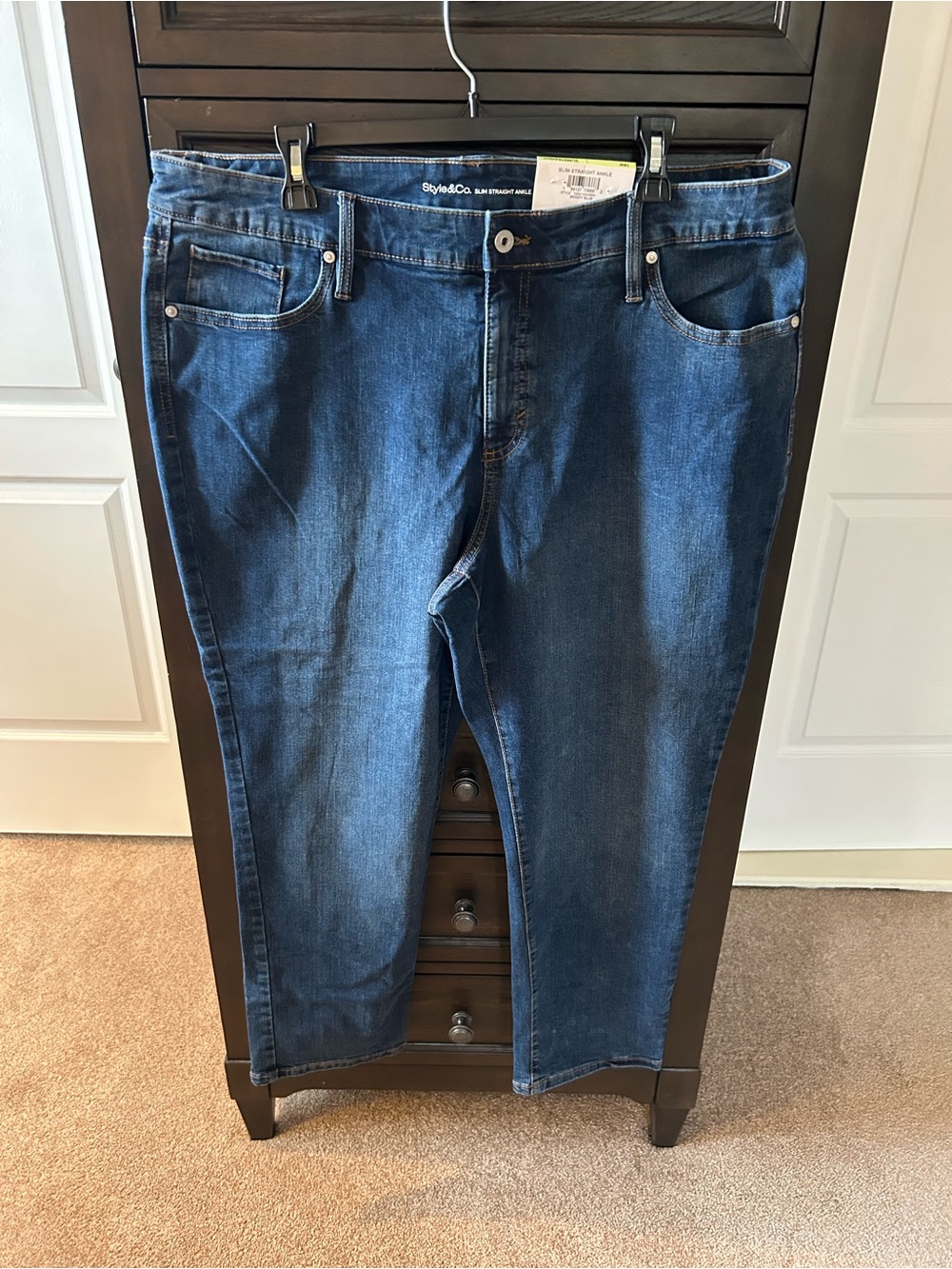 NWT New Style & Co. Women’s Dark Blue Denim Jeans - 18W